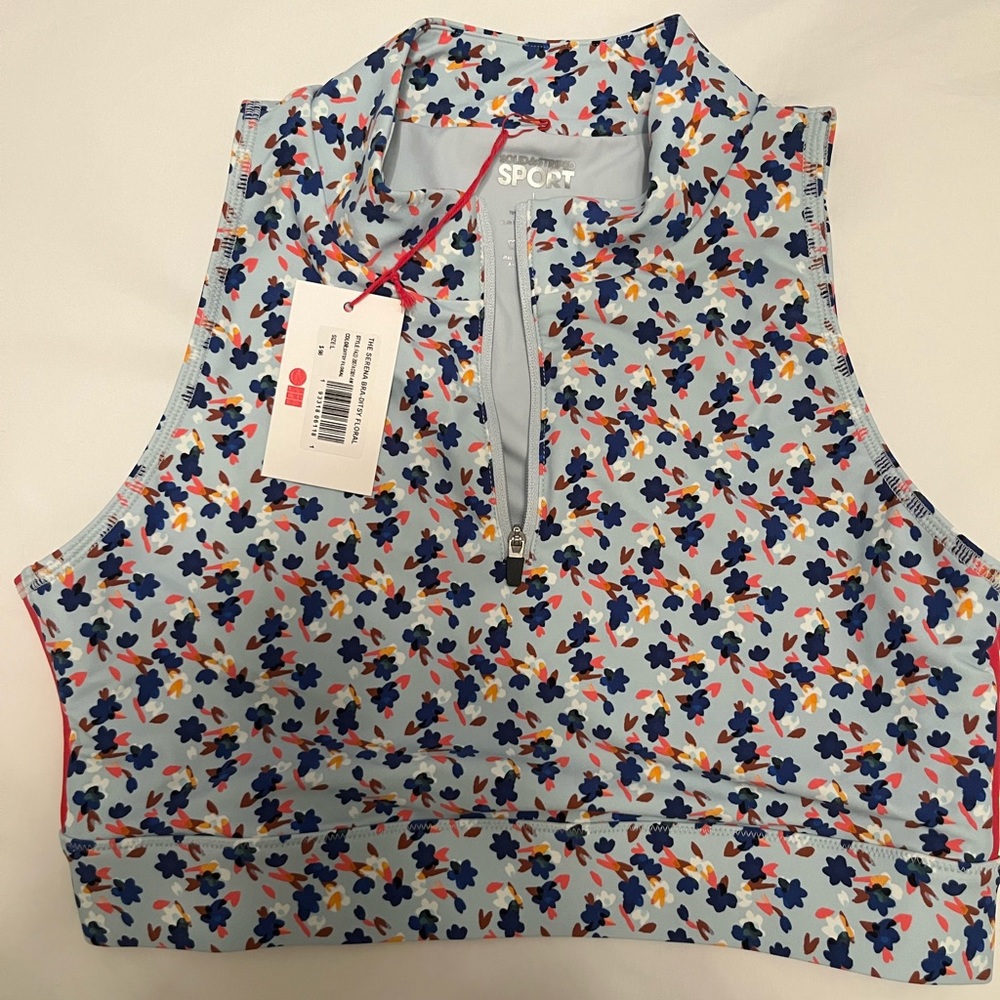 NWT floral Solid and striped bra tank